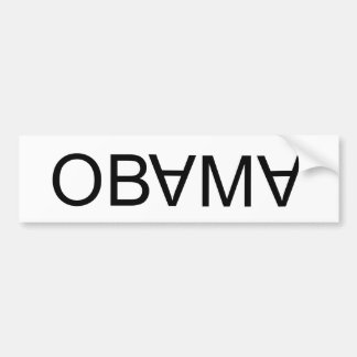 Uppochnervända OBAMA, besegrar, besegrar! Bildekal