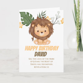 Uppoffenbaringen 5:5 Judalövens kristna hälsningar Kort