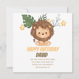 Uppoffenbaringen 5:5 Lejonet av Juda Kristna hälsn Kort