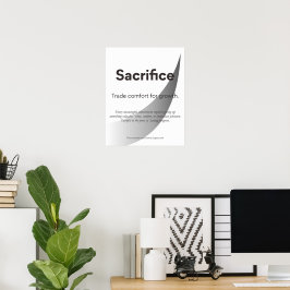 Uppoffrande Citat Inspirerande Typografi Konst Poster