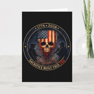 Uppoffret Byggde Denna 250 Patriotiska Veteran Hyl Kort