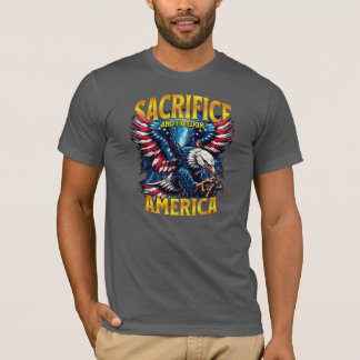 Uppoffring och frihet t shirt