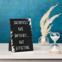 Uppoffringar är svåra men effektiva Visningar