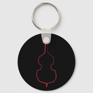 Upprätt bas- bläck Keychain Nyckelring