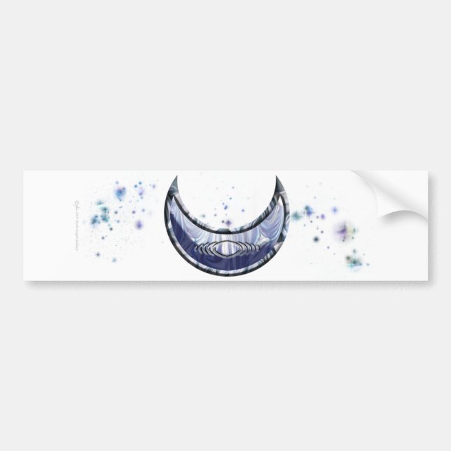 Upprätt Cresent bildekal (Framsidan)