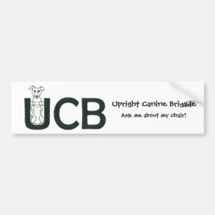 Upprätt hund- brigadbildekal bildekal
