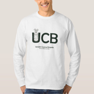 Upprätt hund- brigadmanar långa muff T-tröja Tee Shirt