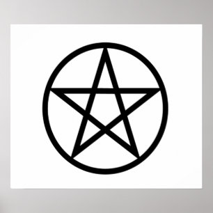 Upprätt Pentagram Poster