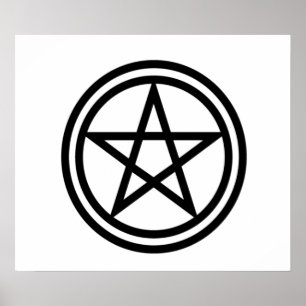 Upprätt Pentagram Poster