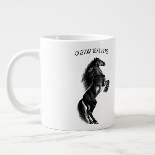 Upprätt Vild Kaffe Mugg med Anpassningsbar Text Jumbo Mugg