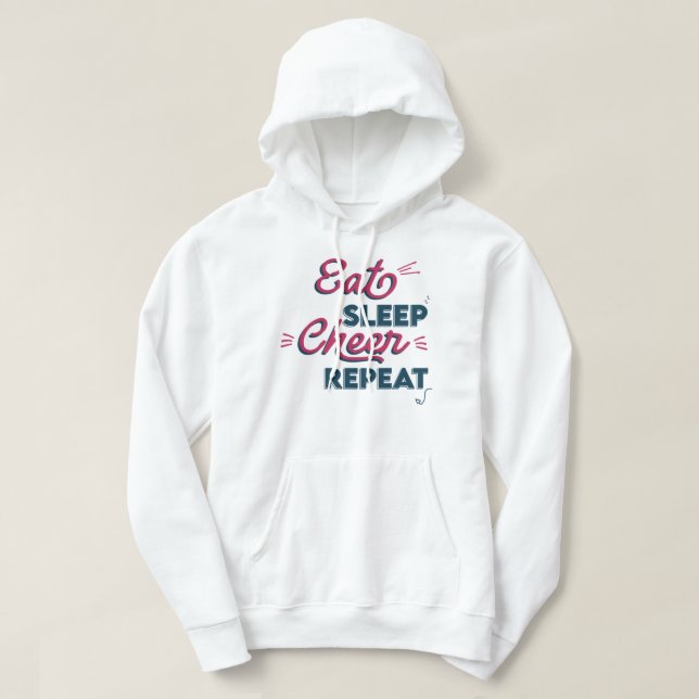 Upprepa 022 vid viloläge hoodie (Design framsida)