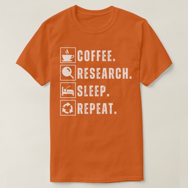 Upprepa 13-dagars omgång för kaffeätare t shirt (Design framsida)