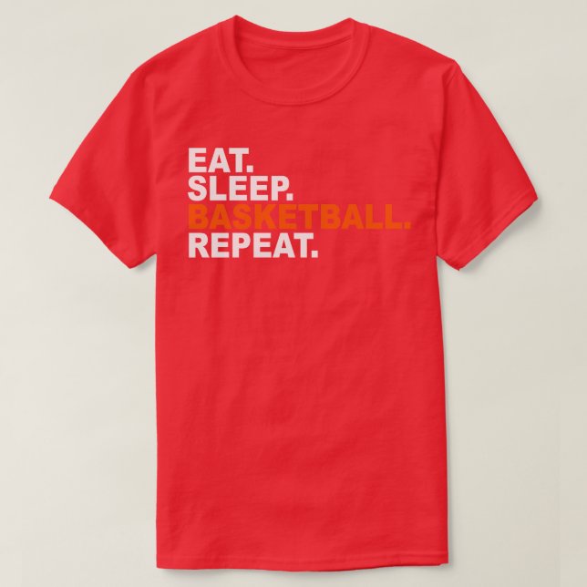 Upprepa 2 för Eat-vilobasket T Shirt (Design framsida)