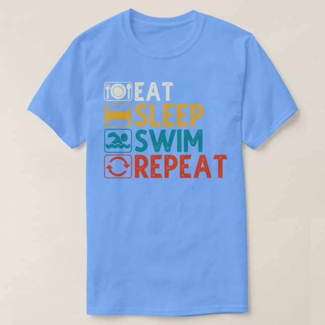 Upprepa 2 Simma i viloläge T Shirt (Design framsida)