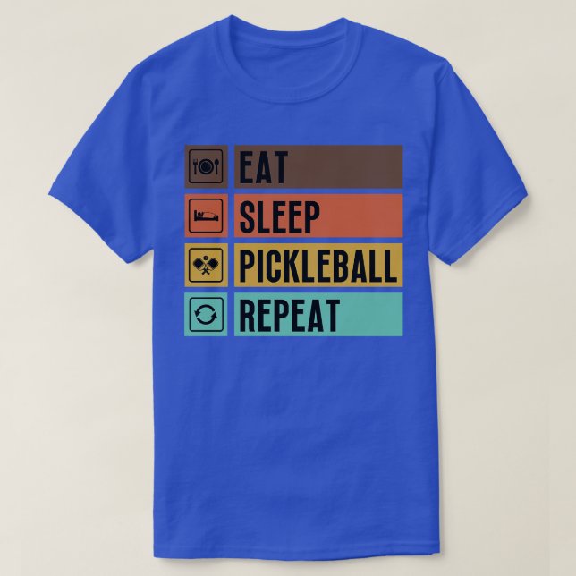 Upprepa 4 i viloläge Pickleball T Shirt (Design framsida)