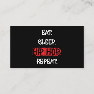 Upprepa 90-sekundersgåva från Eat Sleep Hip hop Visitkort
