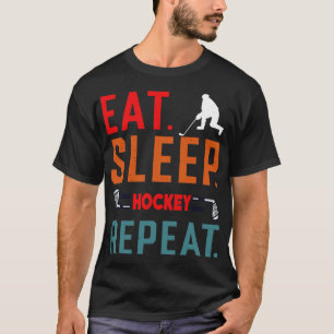Upprepa 9 för Soft Ice Hockey T Shirt