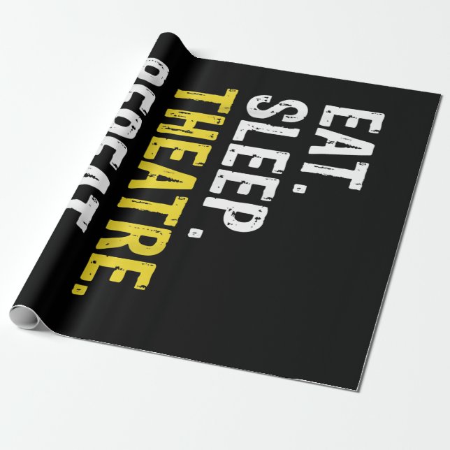 Upprepa Actor Drama Gift Presentpapper (Utrullad)