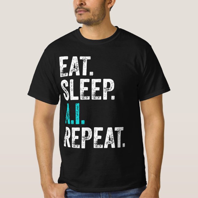 Upprepa AI-omgång i viloläge T Shirt (Framsida)