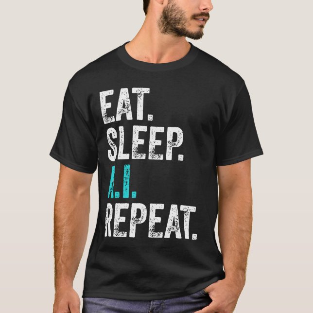 Upprepa AI-omgång i viloläge T Shirt (Framsida)