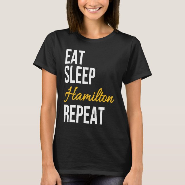 Upprepa Alexander Hamilton Repeat T Shirt (Framsida)