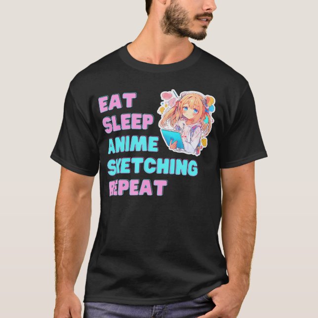 Upprepa animering i viloläge t shirt (Framsida)