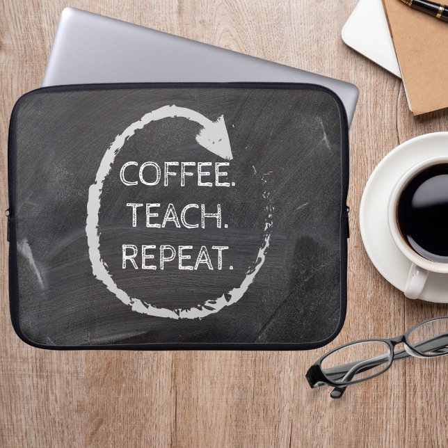 Upprepa anpassadets fras-chalkboard-kaffeextrakt laptop fodral (Skapare uppladdad)