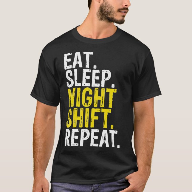 Upprepa arbetsgåva _1 vid viloläge t shirt (Framsida)