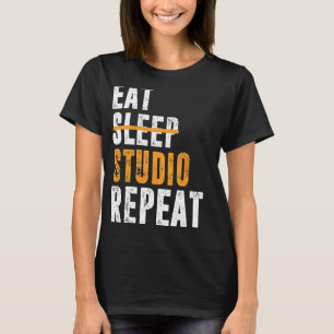 Upprepa arkitekturen för Eat-sömnstudio-upprepad a T Shirt