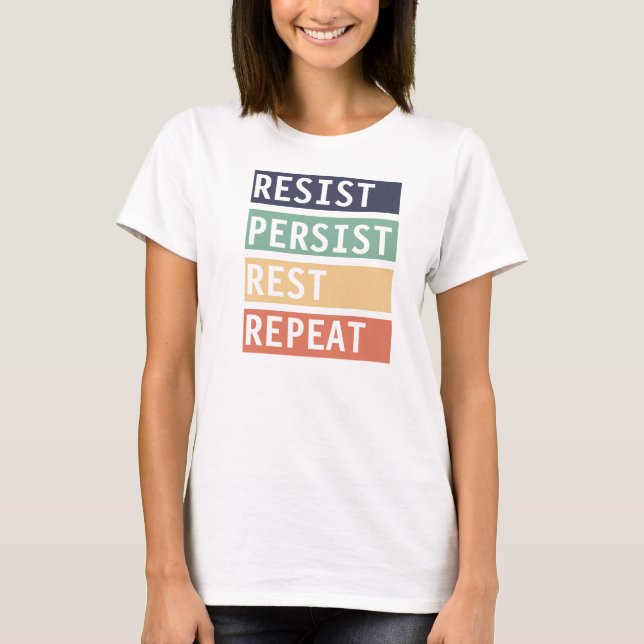 Upprepa återstående återstående viloläge t shirt (Framsida)