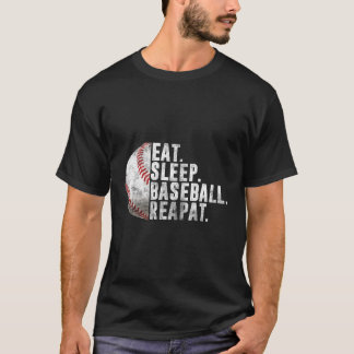 Upprepa Baseball Player Baseball T Shirt