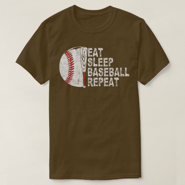 Upprepa Baseball-spelaren Lunt Ba T Shirt (Design framsida)