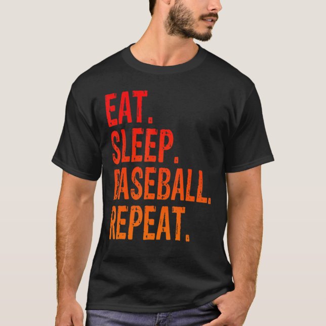 Upprepa Baseball-spelaren Lunt Ba T Shirt (Framsida)