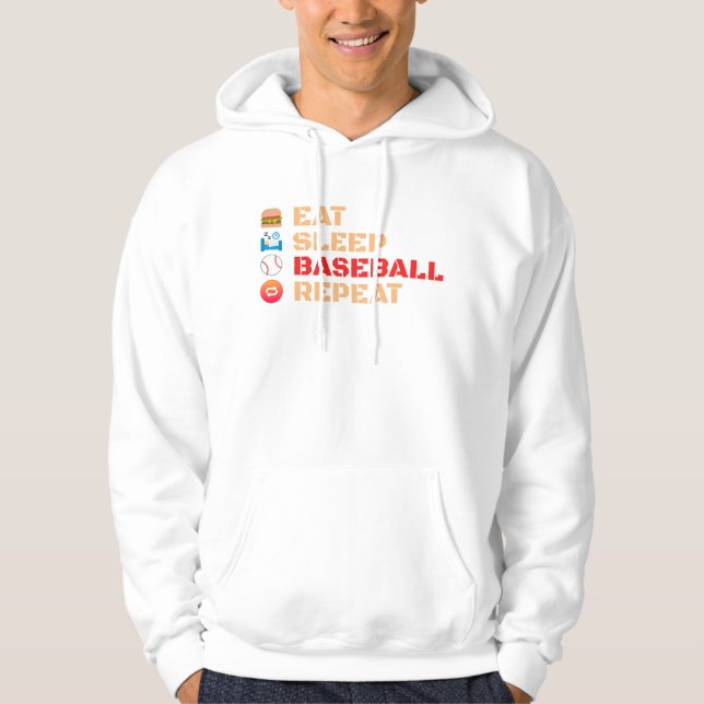 Upprepa basket i viloläge hoodie (Framsida)
