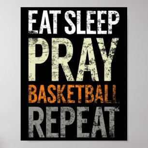 Upprepa basket i viloläge, Roligt Christian Sp Poster