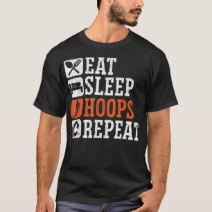 Upprepa basketball Ring Junkie Spor i Ringar i vil T Shirt