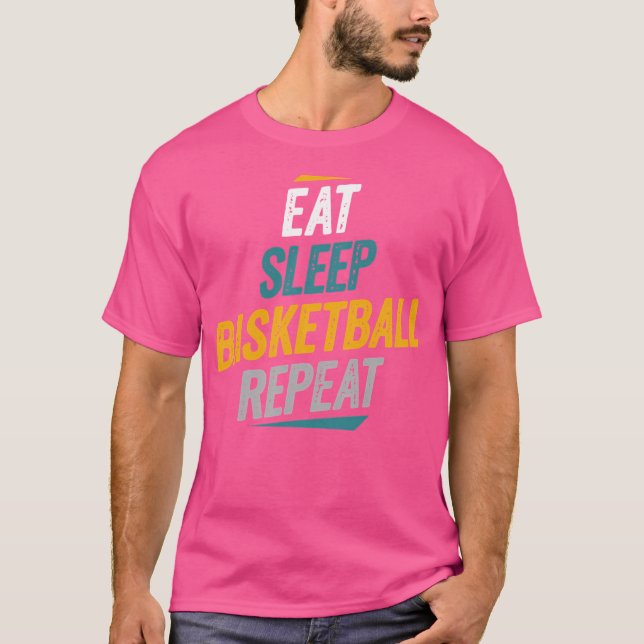 Upprepa basketboll Fläkt T Shirt (Framsida)