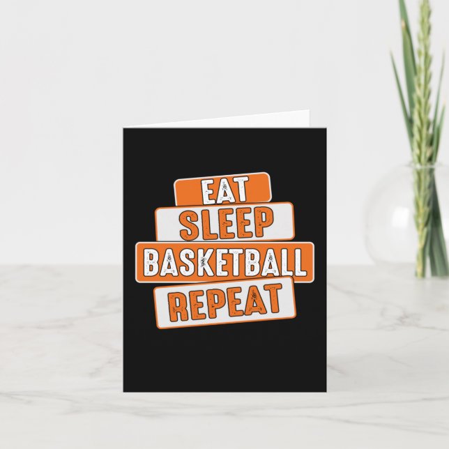 Upprepa basketboll i Älskare vid viloläge Kort (Framsida)