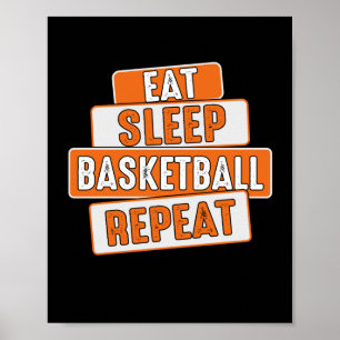 Upprepa basketboll i Älskare vid viloläge Poster