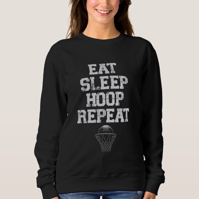 Upprepa basketboll i viloläge Ring T Shirt (Framsida)