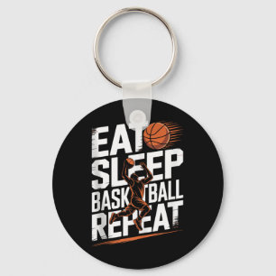 Upprepa basketboll i viloläge, spelare, pojkar, fl nyckelring