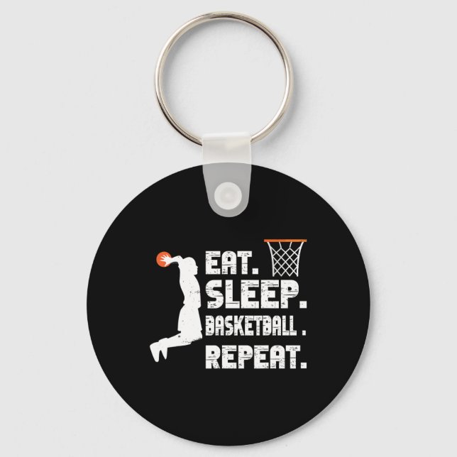 Upprepa basketbollen Manar Nyckelring (Framsida)