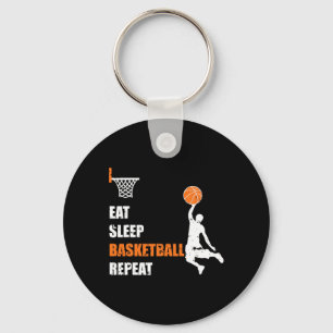 Upprepa basketbollen med lucka i viloläge och Gi Nyckelring