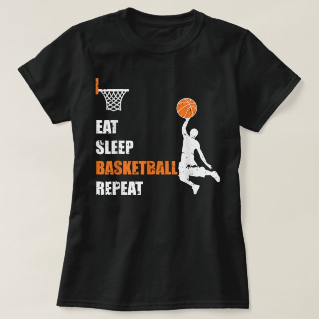 Upprepa basketbollen med lucka i viloläge och Gi T Shirt (Design framsida)