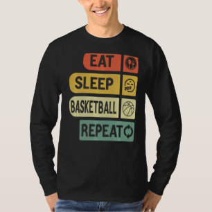 Upprepa basketbollens basketspelare Rou T Shirt