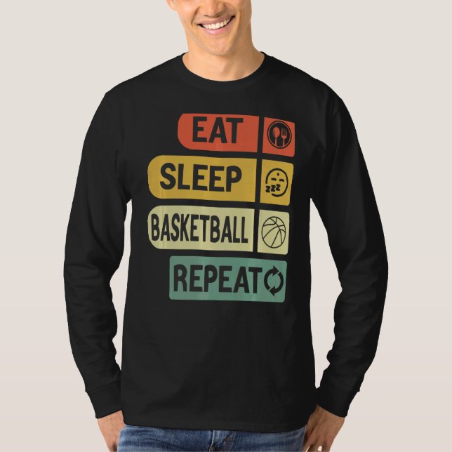 Upprepa basketbollens basketspelare Rou T Shirt (Framsida)