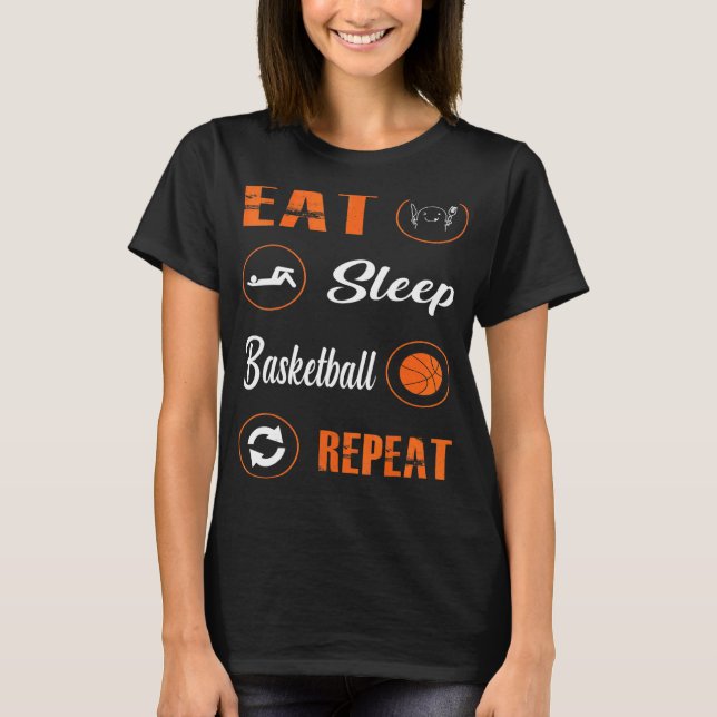 Upprepa basketbollens basketspelare Rou T Shirt (Framsida)