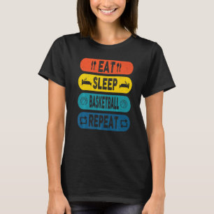 Upprepa basketbollens basketspelare Rou T Shirt
