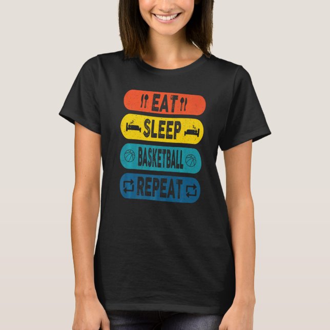 Upprepa basketbollens basketspelare Rou T Shirt (Framsida)