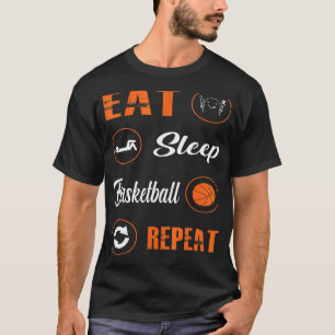 Upprepa basketbollens basketspelare Rou T Shirt